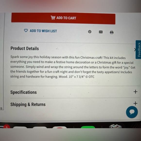 String art craft kit from Oriental Trading Company - JOY - Picture 4 of 4